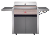 BeefEater 1500 series  - 4 Burner BBQ & Side Burner Trolley